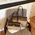 Korean style quilted baguette shoulder bag large capacity casual chic fashion handbag - Small Size / Camel