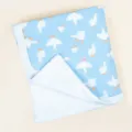 Thickened pure cotton baby blanket with cute white goose pattern, soft and breathable gauze. - 90x100 cm / White Goose