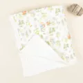 Four layer thickened pure cotton baby blanket infant gauze quilt with cute duck print design. - 90x100 cm / Little Flower
