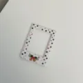 Christmas magnetic photo frame detail, 3 inch polaroid photocard holder and desktop decor. - White Christmas Bell / Small Size