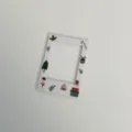 Christmas magnetic photo frame 3 inch polaroid mini photocard holder cute holiday decor - White Christmas Snowman / Small Size