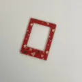 Christmas magnetic photo frame detail, 3 inch mini polaroid card holder and cute decor. - Red Christmas Bear / Small Size