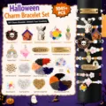 Ensemble de bracelet de perles DIY d'Halloween avec pendentifs en alliage et perles de cristal. - Ensemble DIY Pâte Polymère Halloween (1041+ Pièces)