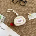 Bonito monedero de peluche con cereza, mini bolso de animal para lápiz labial y auriculares det. - Monedero de Perro de Cereza