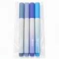Aesthetic gradient highlighters set, cute aesthetic marker pens for students and planner notes. - Taro Puff (4 Pieces/Bag)