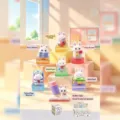 Cute white rabbit blind box toy resin desktop figurine kawaii student series collectible decor - 80332 Obedient Rabbit School Diary Set of 6 / Random One