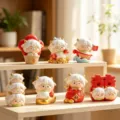 Cute sheep action figure desktop ornament blind box toy set cute resin animal figures. - M521 happy sheep 6 pieces / Random One