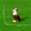 Mini statuetta in resina di aquila calva di simulazione per giardino fai da te decorazione auto - 7# Aquila