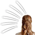 Fourches à cheveux en métal en forme de U épingle élégante chignon accessoire coiffure femme. - Minimaliste Haut de Gamme (1505-10) / Lot de 6 / Mélange d'Or