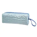 Borsa di stoccaggio trapuntata azzurra, astuccio da viaggio portatile per arricciacapelli zip. - Azzurro