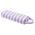 Borsa portaoggetti a bolle a righe viola e bianche da viaggio organizer per asciugacapelli. - Strisce Bianche e Viola