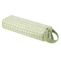 Borsa da viaggio a quadri verde per strumenti per capelli e accessori, portatile e capiente. - Quadretti Verde Frutta