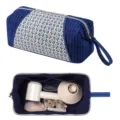 Borsa porta asciugacapelli in tessuto stile cinese grande capacita viaggio strumento per styling - Griglia di Fiori a Rombo