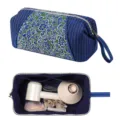 Nuova borsa porta asciugacapelli in tessuto stile cinese grande capacità da viaggio portatile. - Verde Vite Blu