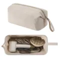 Beige quilted hairdryer storage bag large capacity portable travel cosmetic organizer pouch - Khaki