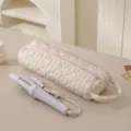 Borsa di stoccaggio cilindrica trapuntata floreale con set di strumenti per capelli - Piccolo Floreale Fortunato