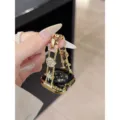 Goldfarbenes Strass-Stern Armband Metallarmband und Gehäuse für Apple Watch, modisch. - Selbstgemessen: 18mm / Gold