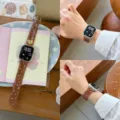 Gelee Herz Stern Uhrenarmband braun transparent kompatibel mit Apple Watch Serie SE 9 10 - s10/11 (42mm) / Gelee Stern - Transparent Braun