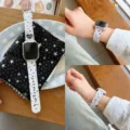 Transparentes Jelly Stern Uhrenarmband kompatibel mit Apple Watch, niedliches Herz-Design. - s10/11 (42mm) / Gelee Stern - Transparent Weiß