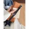 Bracelet de montre intelligent en cuir noir avec motif d'étoiles et boucle en métal étoile. - Compatible: Xiaomi 8/9/10 Universel / Noir