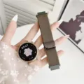 Nylon Magnet Uhrenarmband für Smartwatch, langlebiges gewebtes Ersatzband mit sicherem Verschluss. - Armeegrün