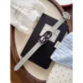 Bracelet de montre intelligent en cuir gris étoile avec boucle étoile pour Apple Watch. - Compatible: Xiaomi 8/9/10 Universel / Gris
