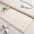 Thick memory foam bath mat, soft absorbent bathroom rug with anti-slip backing for floor. - 40*60cm / Khaki