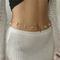 Bohemian beach waist chain for women gold body chain summer bikini belly chain jewelry - Ocean Multi-Element Pearl Style (#0025-2)
