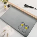 Tappetino da bagno assorbente grigio con simpatico design di impronta di smiley per doccia. - 40*60cm / Grigio
