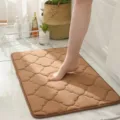 Thickened absorbent non-slip bath mat soft memory foam bathroom rug floor mat brown - 40*60cm / Coffee