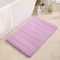 Purple memory foam bath mat, thick absorbent non-slip floor carpet for bathroom and kitchen. - 40*60cm / Light Purple