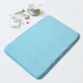 Blue striped anti-slip absorbent bath mat, thick soft floor carpet for bathroom, 40x60cm size. - 40*60cm / Blue Stripe