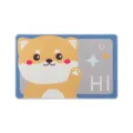 Cartoon Shiba Inu bedruckte Fußmatte, süße Eingangstür matte, rutschfester Heimteppich. - Willkommen Hund