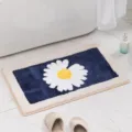Blue daisy bath mat, cute floral non-slip bathroom floor rug for home bedroom decor. - 45*65cm / Blue Daisy