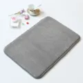Gray striped bathroom non-slip absorbent floor mat bedroom thickened waterproof rug - 40*60cm / Gray Striped