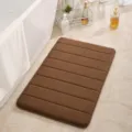 Thick brown memory foam bath mat absorbent anti-slip floor carpet for bathroom home use - 40*60cm / Coffee
