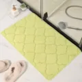 Green Coral Velvet Bath Mat, Thickened Absorbent Floor Mat for Bathroom and Bedroom - 40*60cm / Green