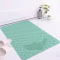 Kids non-slip bath mat with massage dots and cute whale design for safe shower room use. - 35*70CM Foot Massage / Green (Easy Clean Suction)