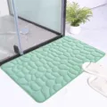 Green pebble bath mat non slip absorbent floor mat for bathroom shower room home decor 1pc - 40*60cm / New Green