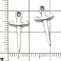 Antique silver alloy sword dagger charms pendants DIY jewelry making accessories for bracelets necklaces. - 1 Piece/Pack (20x10mm)