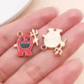 Halloween alloy oil drop devil ghost pendant DIY charm for necklace bracelet design - Devil Ghost (19539)