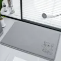 Grey bathroom anti-slip floor mat memory foam absorbent carpet for home daily use - 40*60cm / Fox Gray