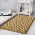 Tapis de bain bulles marron antidérapant absorbant épais tapis de sol pour douche et WC - 40*60cm / Chameau Mousse à Mémoire