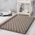 Tapis de bain absorbant en galets, tapis de sol de salle de bain antidérapant gris pour douche. - 40*60cm / Brun Éponge Ordinaire