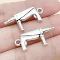 Vintage silver alloy tool charm pendant DIY keychain bracelet jewelry accessories - Impact Drill (8526)
