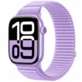 Cinturino per orologio in nylon intrecciato lavanda compatibile con Apple Watch, stile alpino. - Serie 10/11 42mm / Viola Giacinto