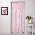 Cortina de puerta de encaje rosa cortina divisoria floral decoración de habitación linda. - 小城故事粉门帘 / 90*120