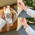 Transparent silicone watch band with colorful dots and cute bear design for Apple Watch. - Series 10/11 42mm / Cute Polka Dot - Transparent