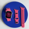 Vervangend siliconen horlogebandje compatibel met Apple Watch, roze keperverband band. - Pioenroos