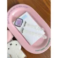 Frosted transparent TPU replacement strap with cute heart pattern for Apple Watch smartwatch. - Self-measured: 18mm / White Heart (14mm)